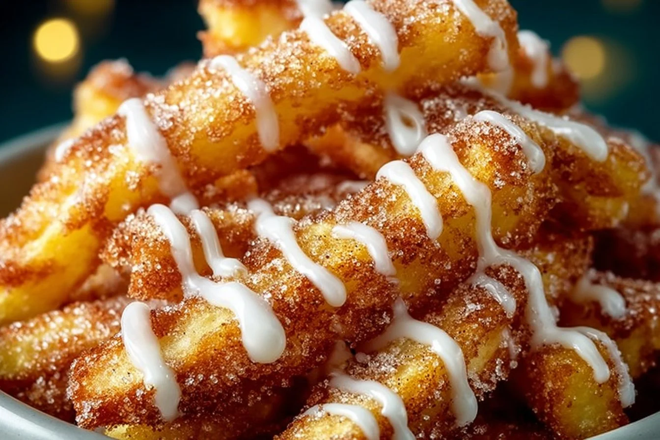 Delicious air fryer apple fries served as a healthy snack option