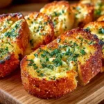 Crispy air fryer garlic bread ready in 10 minutes with herbs and butter.