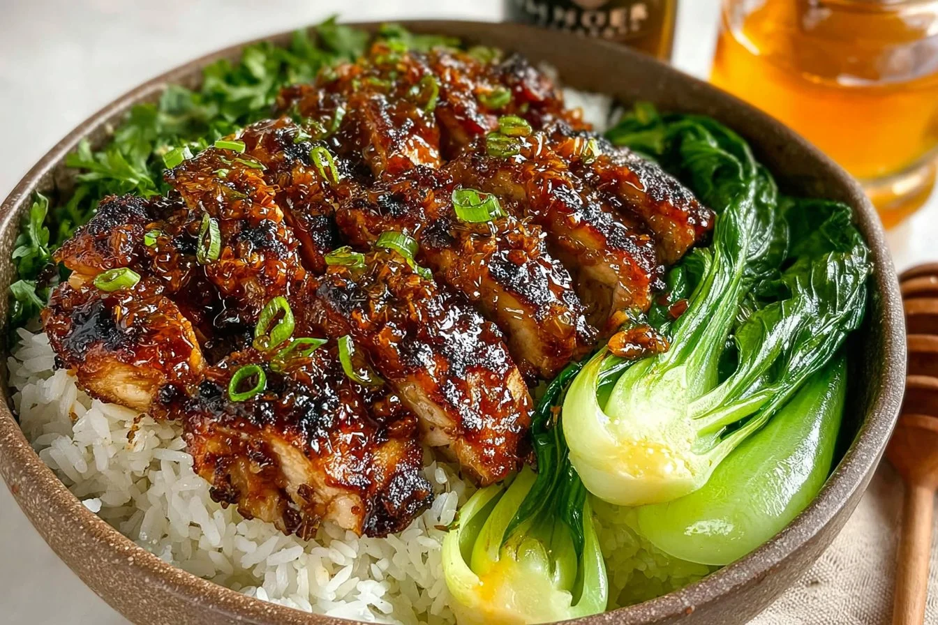 Delicious Honey Butter Chicken with a sweet glaze and crispy texture
