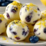Delicious Lemon Blueberry Protein Bites for a healthy snack