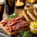 Delicious slow cooker Guinness corned beef with vegetables and spices