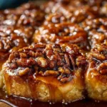 Butter Pecan Gingerbread Cinnamon Buns fresh out of the oven.