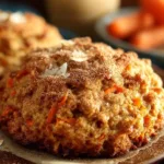 Delicious carrot cake oatmeal cookies with oats and spices.