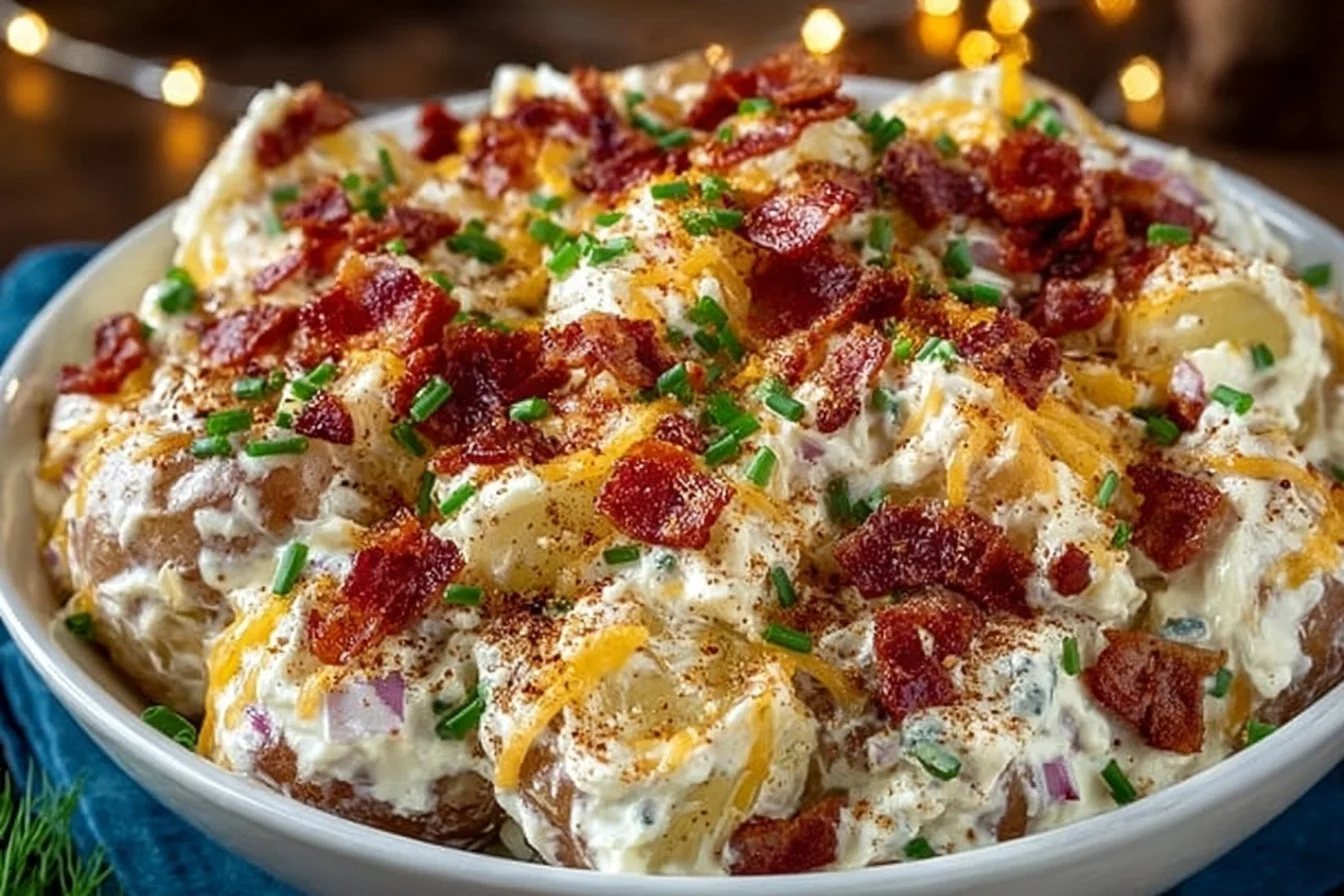 Creamy Bacon Ranch Potato Salad