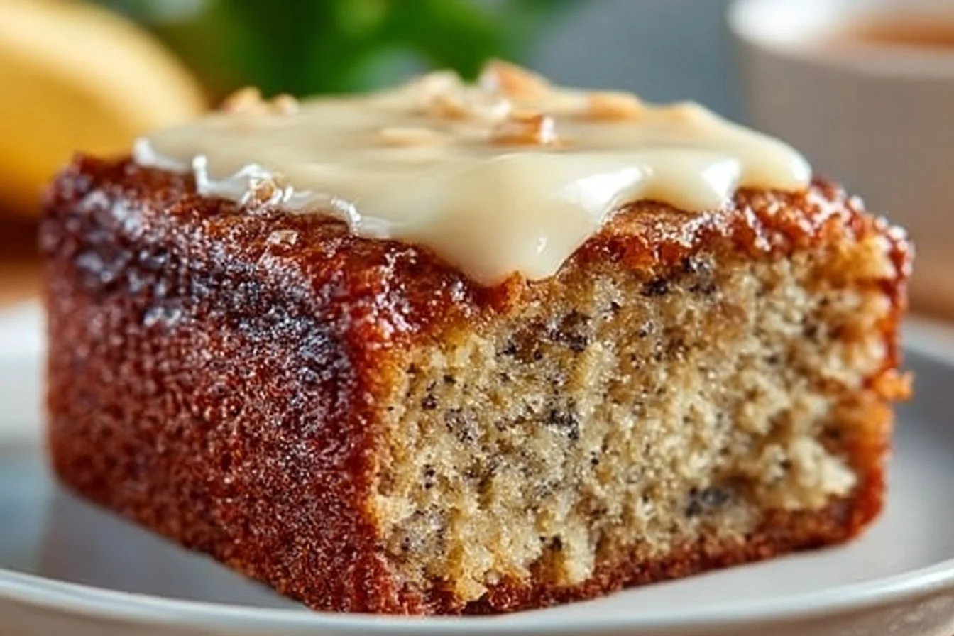 Easy banana bread brownies with chocolate swirls