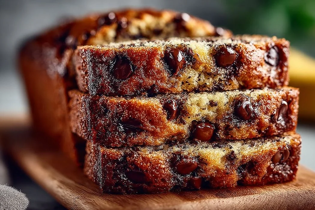 Moist Chocolate Chip Banana Bread