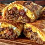 A delicious Monster Burrito filled with fresh ingredients and bold flavors