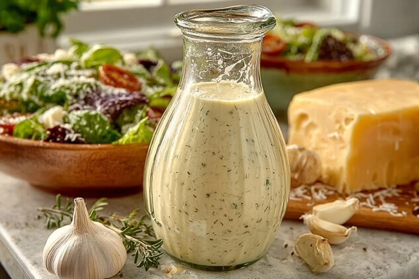 Delicious Olive Garden Dressing made from a copycat recipe.