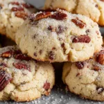 Delicious homemade Pecan Sandies cookies on a plate