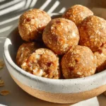 Homemade pumpkin protein balls with healthy ingredients