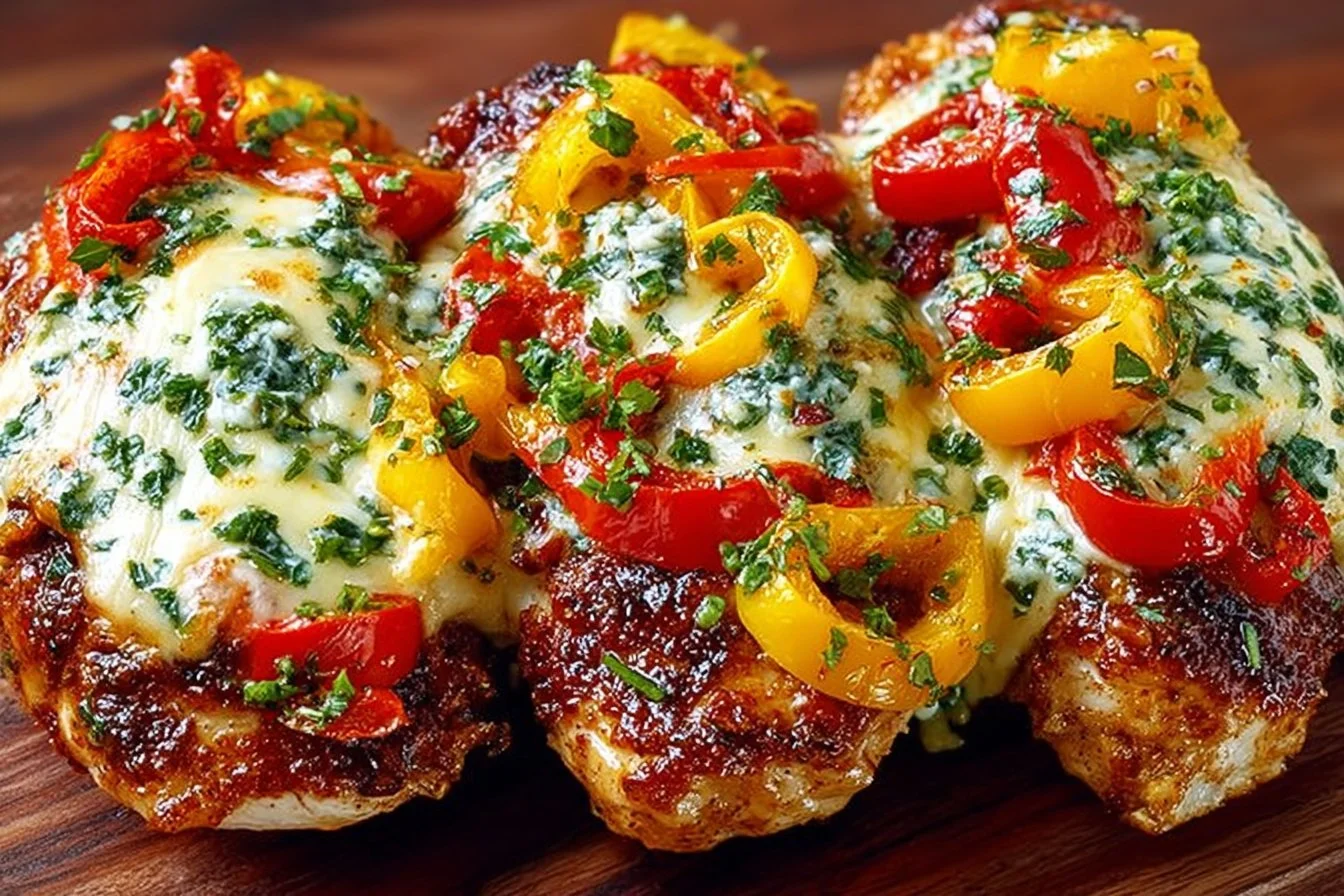 Delicious Summer Chicken Bake recipe with fresh ingredients and herbs