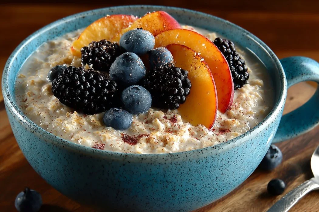 Vegan Overnight Oats with Chia Seeds and Fruit