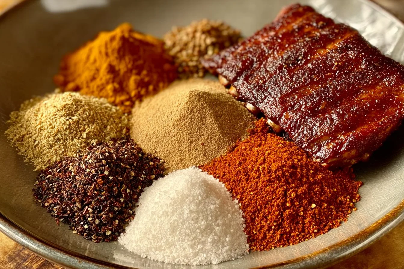 Deliciously glazed baby back ribs ready for grilling or serving at a barbecue.