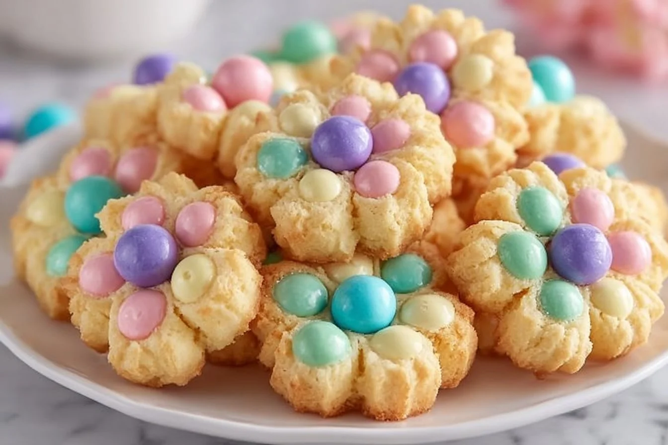 Classic Easter Spritz Cookies decorated for a festive celebration