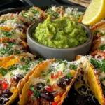 Bowl of delicious guacamole with fresh ingredients and tortilla chips