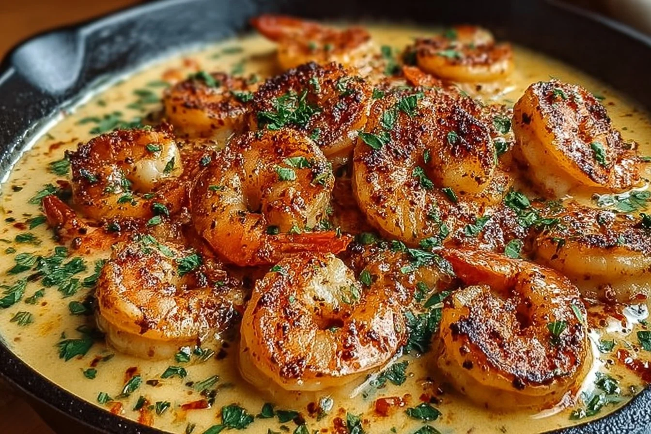 Easy Creamy Garlic Shrimp