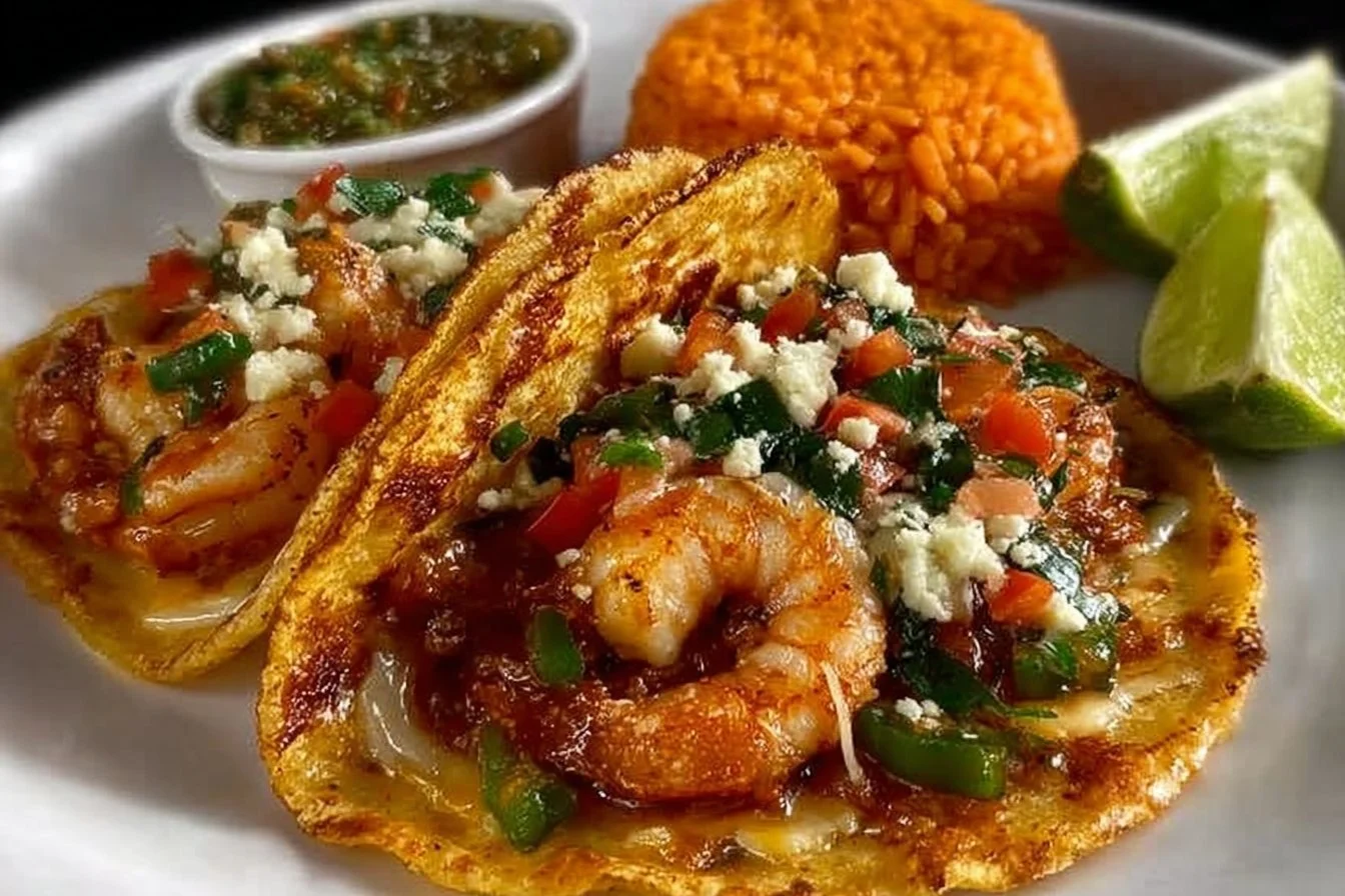 Delicious Governor Tacos served with fresh ingredients and vibrant toppings.