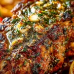 Juicy slow roasted lamb shoulder served with vegetables