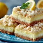 Delicious lemon crumb bars with a buttery crust and zesty filling