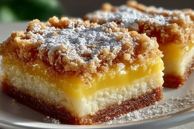 Lemon Crumb Bars with a buttery crumb topping and zesty lemon flavor