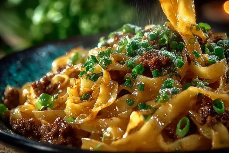 Delicious Potsticker Noodle Bowl with savory dumplings and noodles
