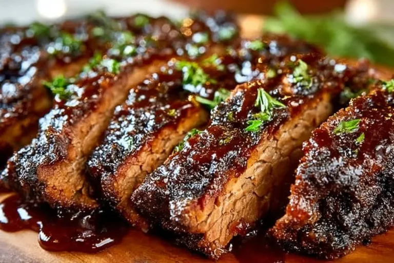 Slow Cooker Beef Brisket prepared with herbs and spices