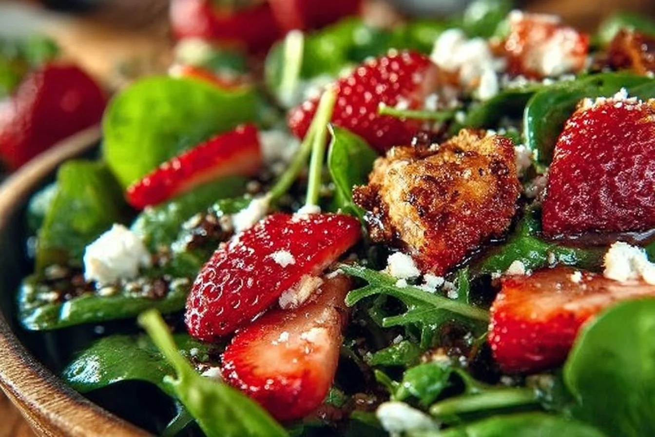 Strawberry Feta Salad with Balsamic Vinaigrette