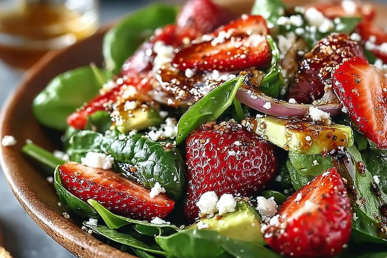 Strawberry Spinach Salad
