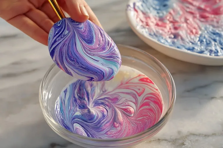 Colorful Tie Dye Easter Eggs Sugar Cookies decorated for spring festivities