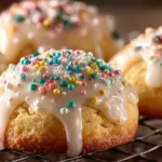 Plate of colorful traditional Italian Easter cookies decorated for the holiday